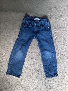 Levi's 514 Slim Straight Boys Jeans Size 5 Adjustable Waist